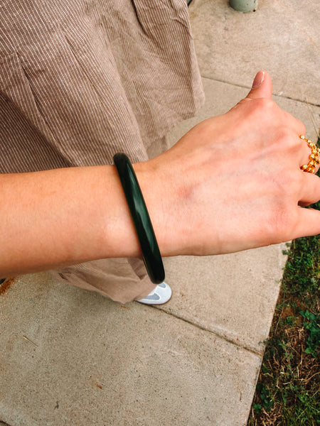 Palmetto green bangle