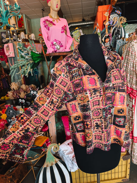Aztec Print Quarter Zip