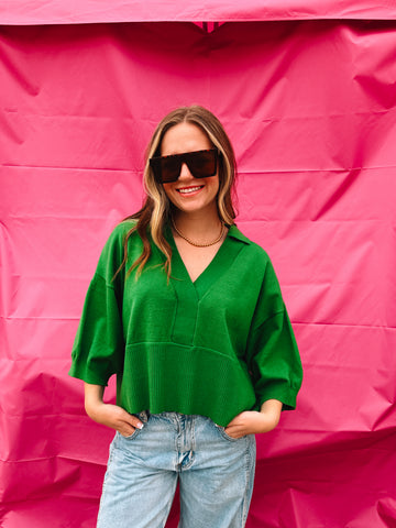 Kelly Green Sweater