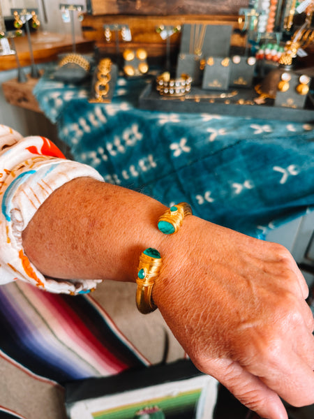 Cannes Cuff Emerald Green