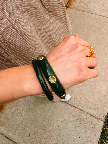 Carnaby stone bracelet green
