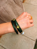 Carnaby stone bracelet green