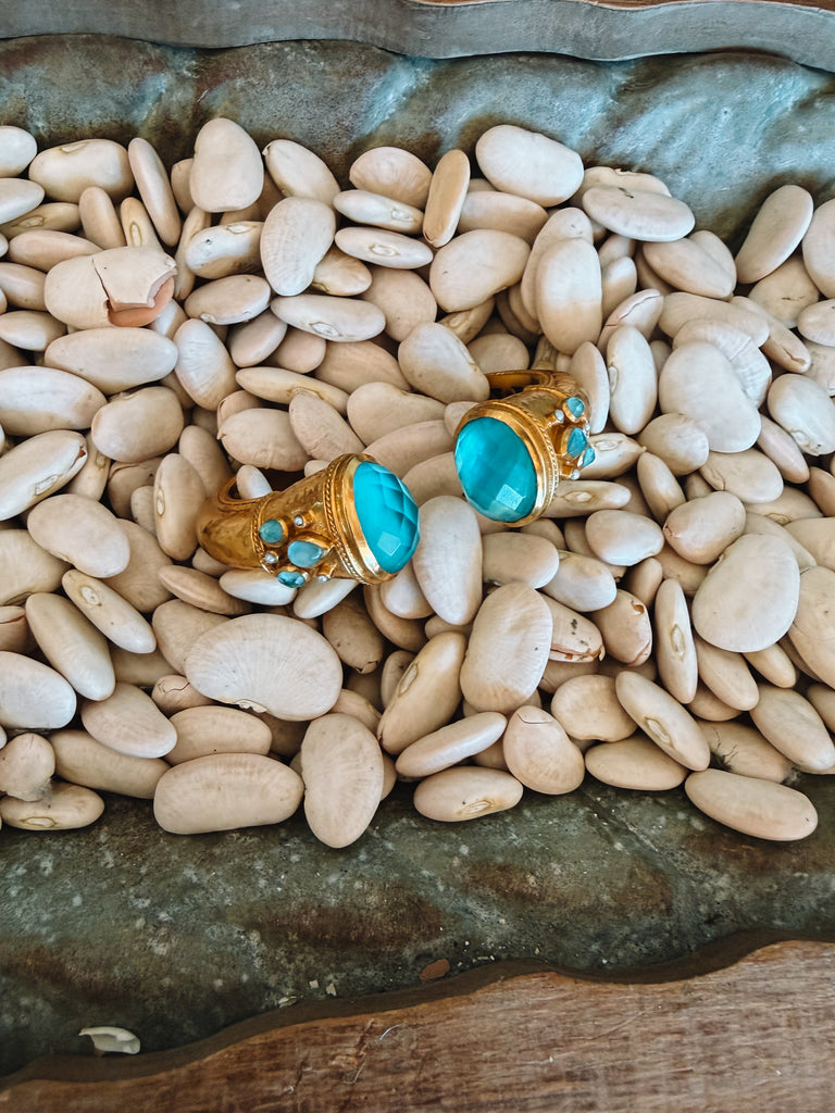 Cannes Cuff Iridescent Bahamian Blue