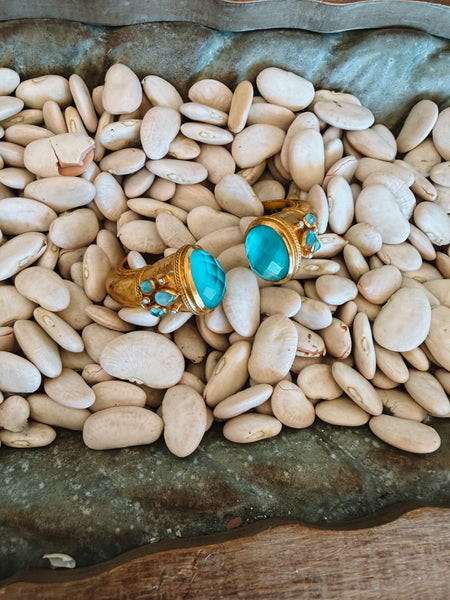 Cannes Cuff Iridescent Bahamian Blue