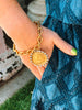 Gold Bracelet W/ Rhinestone C Paris