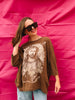 Brown Sacred Heart Tee