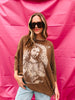 Brown Sacred Heart Tee