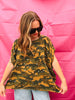 Camo Print Splash Tee