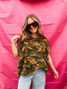 Camo Print Splash Tee