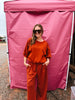 Rust Pullover Sweatsuit