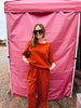 Rust Pullover Sweatsuit
