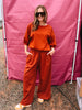 Rust Pullover Sweatsuit