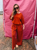 Rust Pullover Sweatsuit