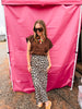 Cream Cheetah Skirt