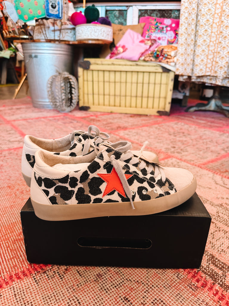 Paulina Leopard Distressed Shoes
