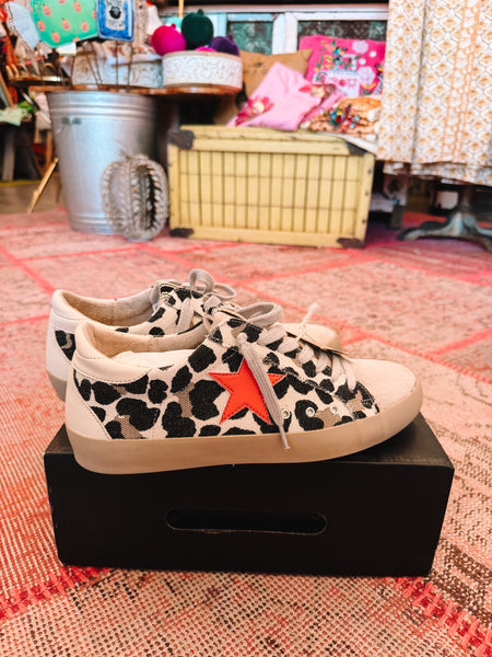 Paulina Leopard Distressed Shoes