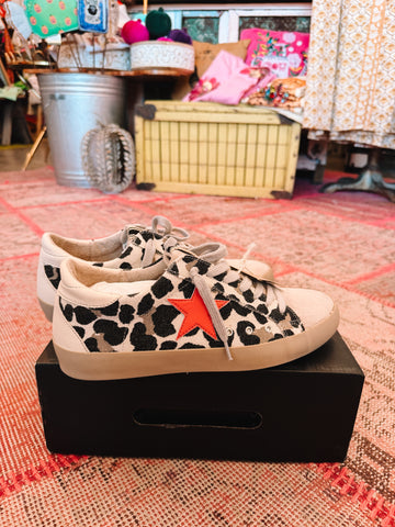 Paulina Leopard Distressed Shoes