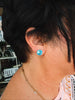 TOVA Blue Matte Studs