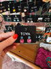 TOVA Baby Maegan Earrings in Fuchsia Matte