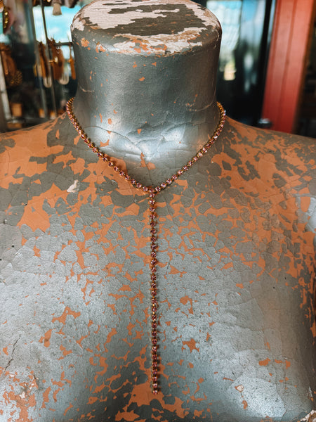 TOVA Kassandra Necklace in Pink